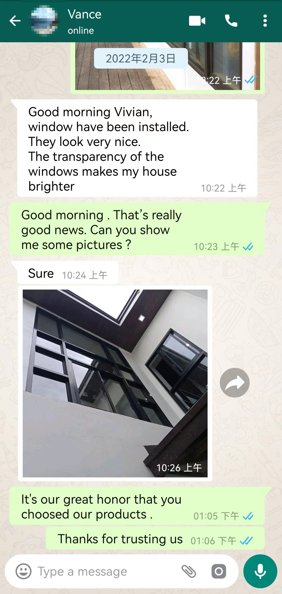 Window Installation - Vance